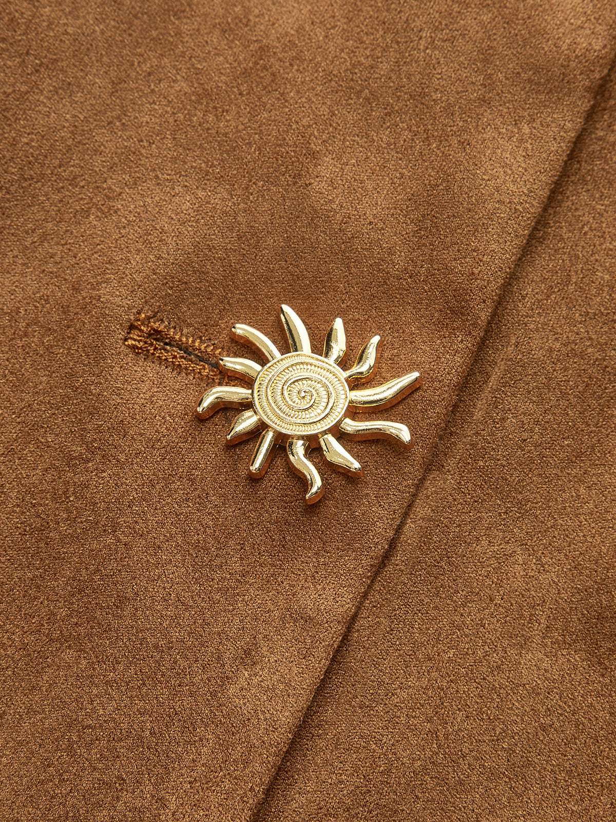 Amyra | Fitted Suede Button-Front Jacket