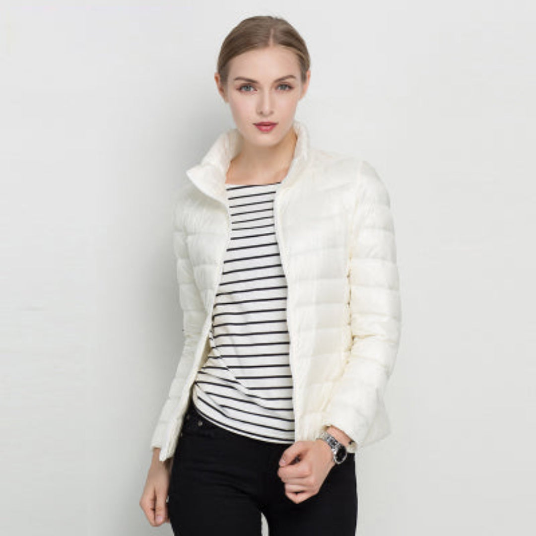 Andrea | Classic Women's Long-Sleeved Quilted Coat for Winter Warmth