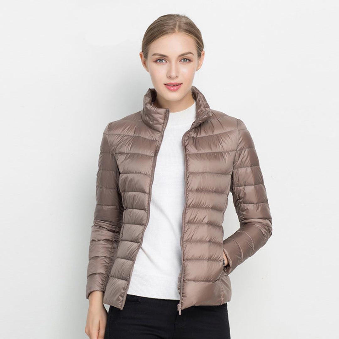 Andrea | Classic Women's Long-Sleeved Quilted Coat for Winter Warmth