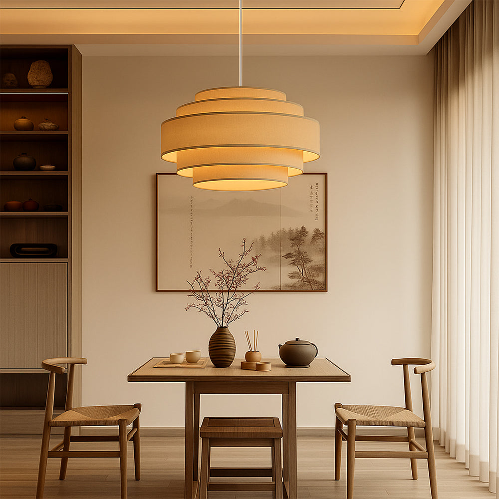 Aozora | Modern Japanese Wabi Sabi Ring Pendant Lamp