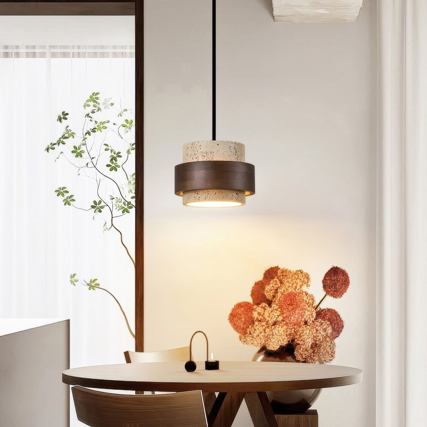 Ascend | Retro Stone Wabi-Sabi Hanging Lamp