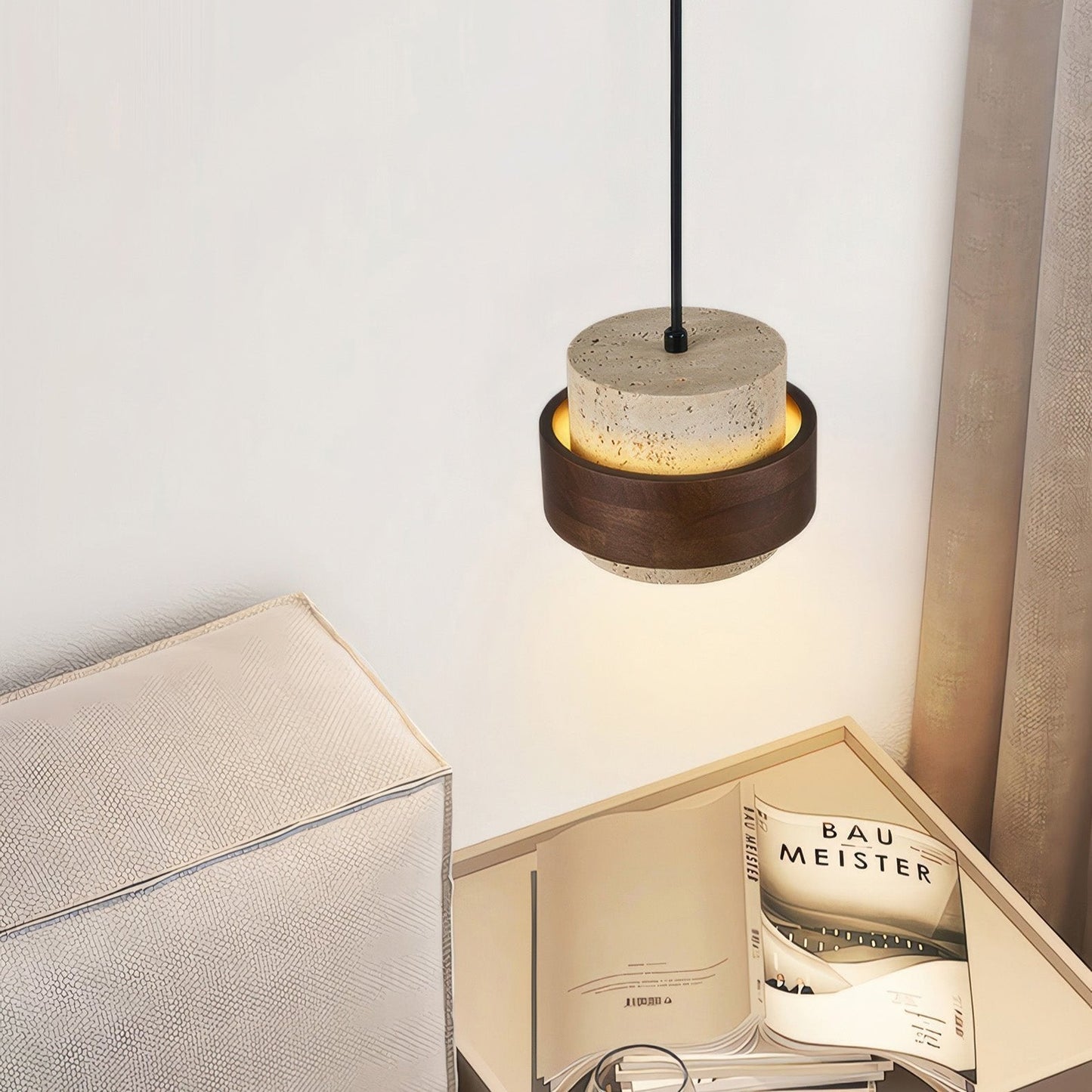Ascend | Retro Stone Wabi-Sabi Hanging Lamp