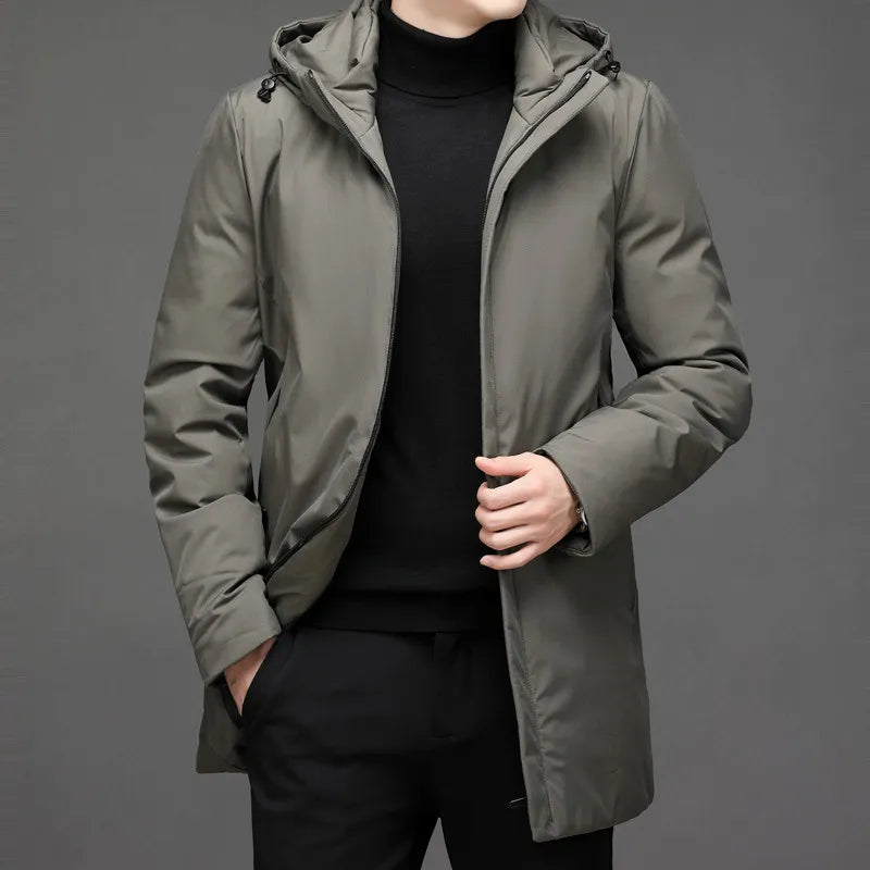 Asher | Warm Hooded Puffer Jacket for Men’s Winter Comfort