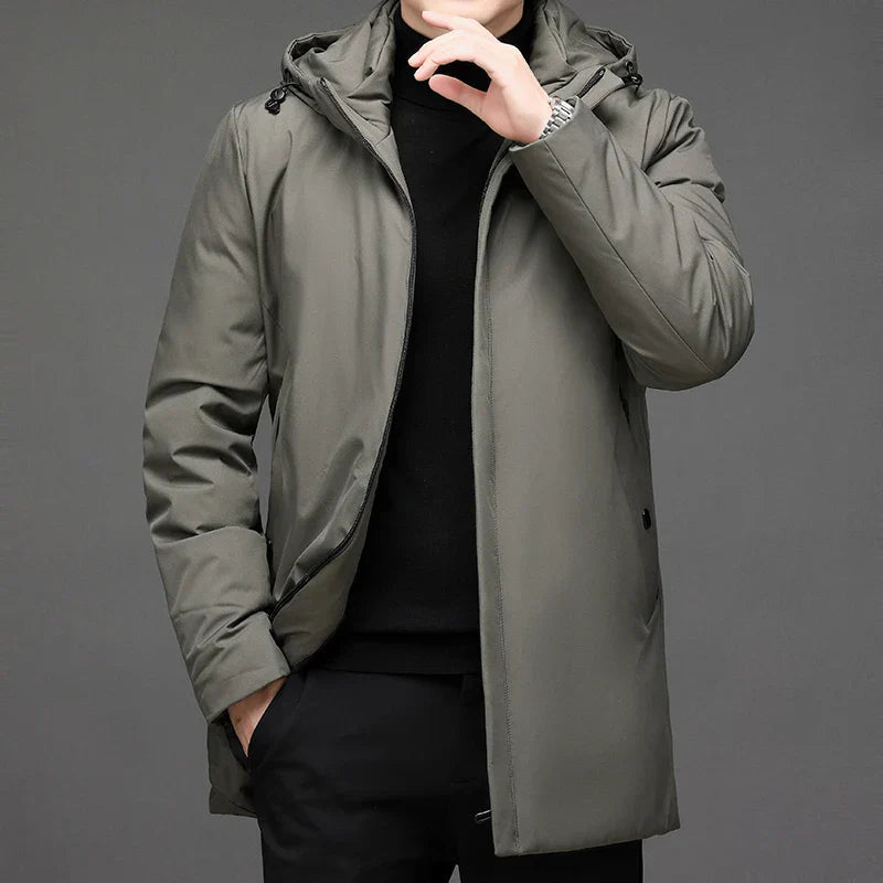 Asher | Warm Hooded Puffer Jacket for Men’s Winter Comfort