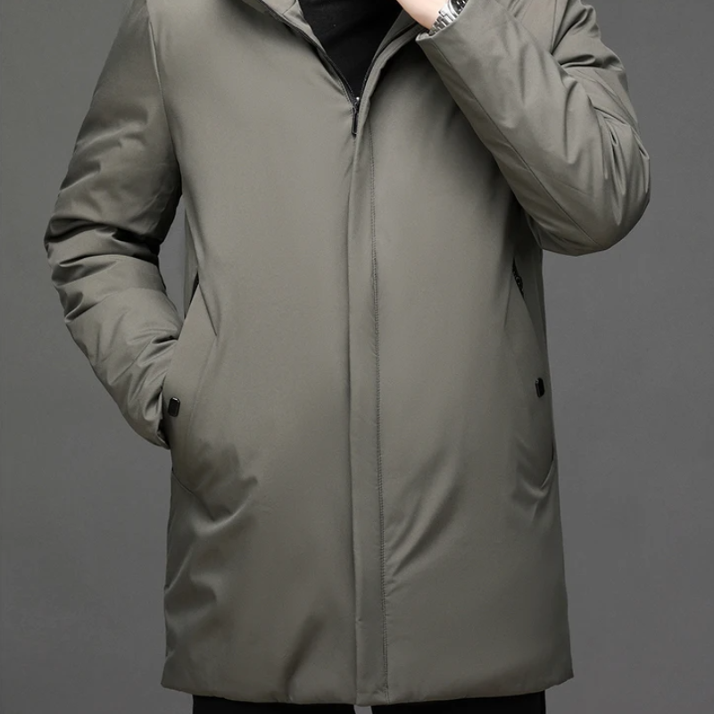 Asher | Warm Hooded Puffer Jacket for Men’s Winter Comfort