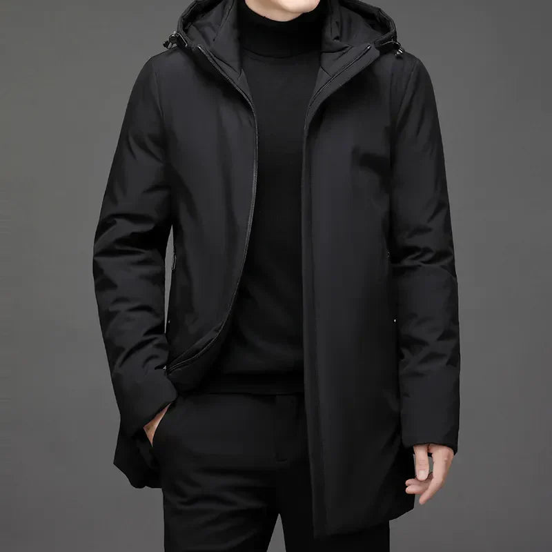 Asher | Warm Hooded Puffer Jacket for Men’s Winter Comfort