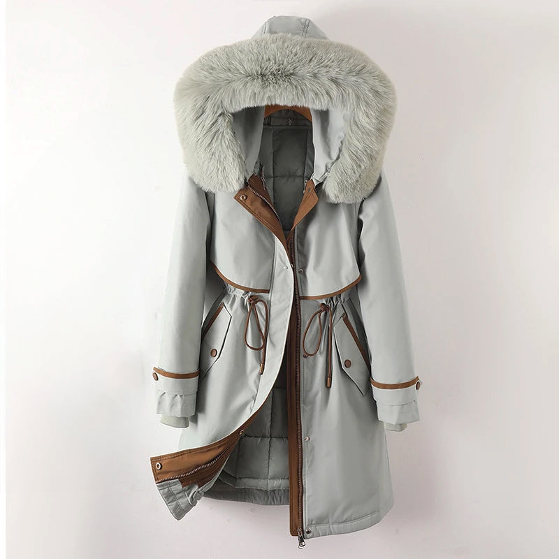Ashley | Women's Warm Quilted Hooded Winter Jacket