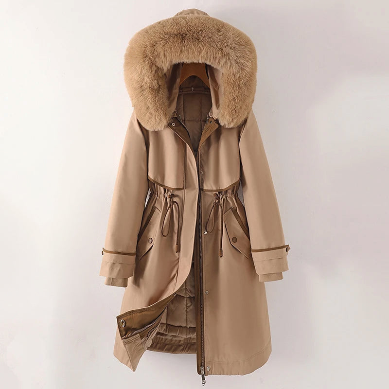 Ashley | Women's Warm Quilted Hooded Winter Jacket