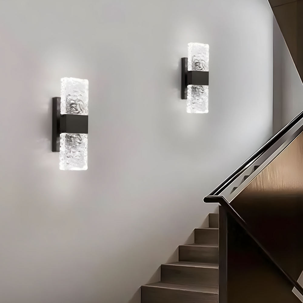 AuraLuxe – LED Crystal Wall Lamp