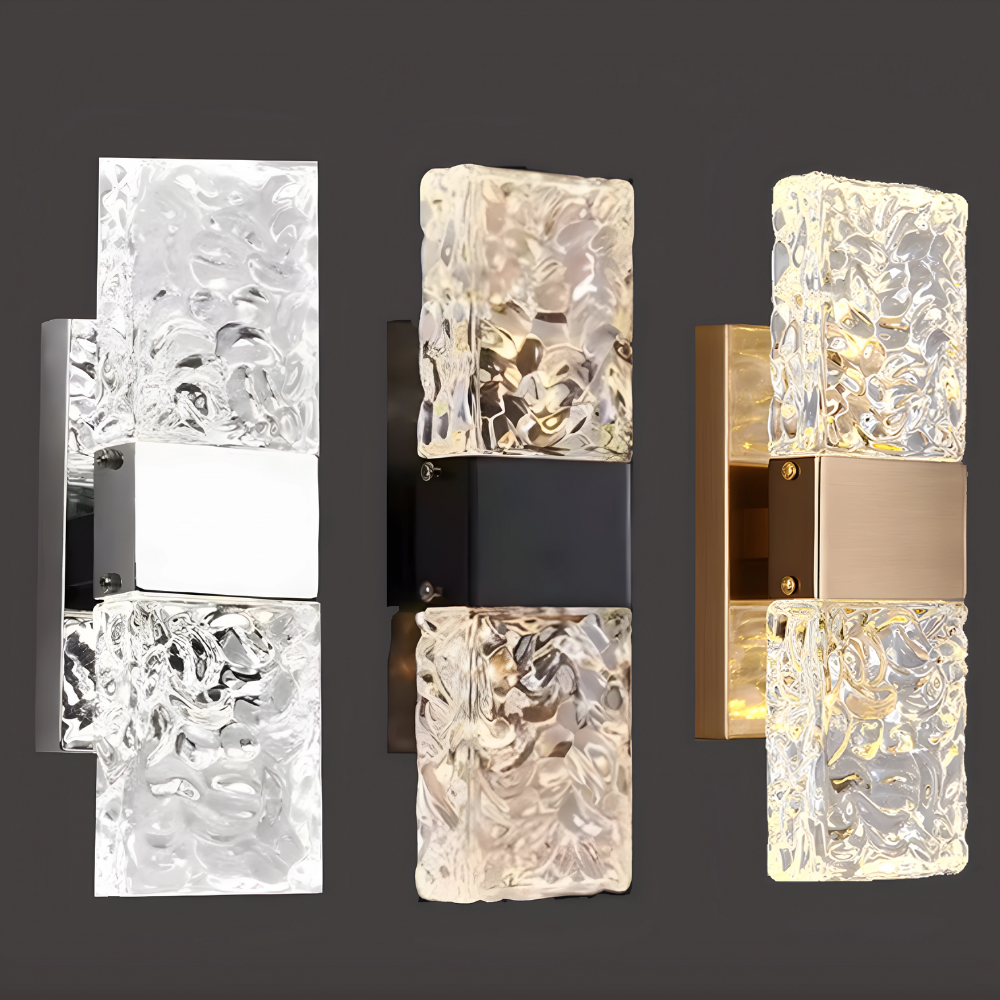 AuraLuxe – LED Crystal Wall Lamp