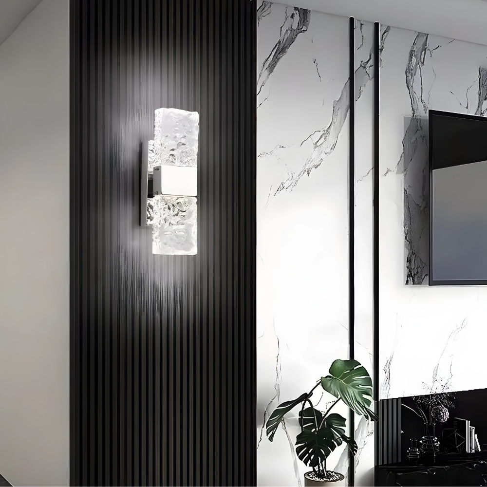 AuraLuxe – LED Crystal Wall Lamp