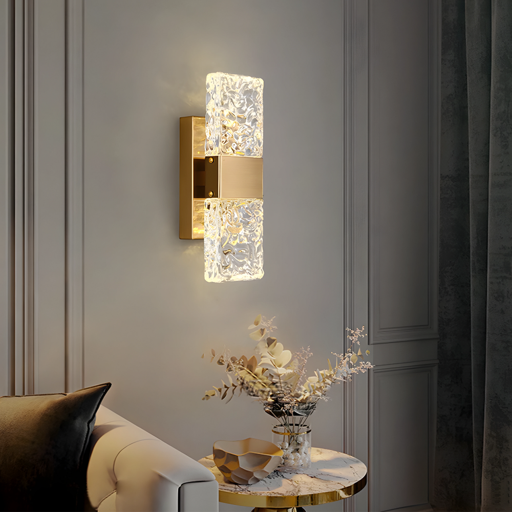 AuraLuxe – LED Crystal Wall Lamp