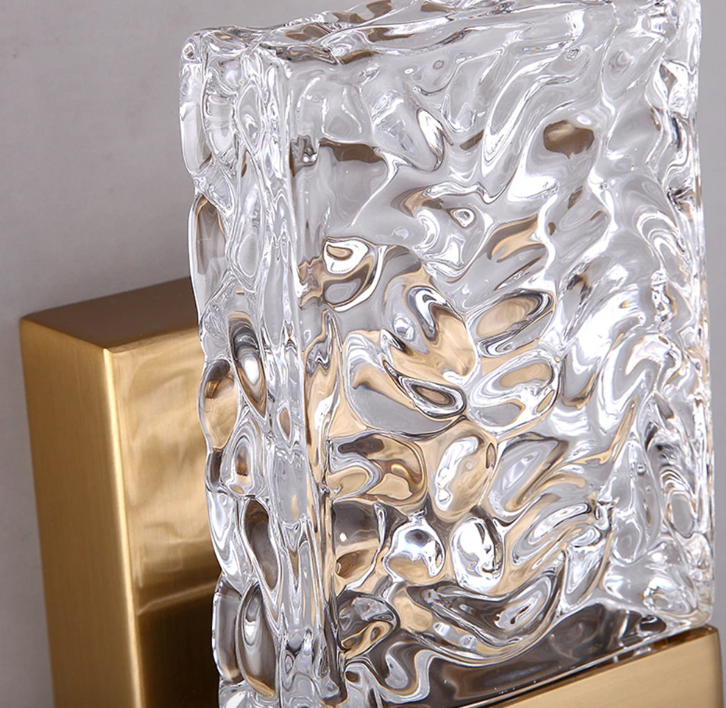 AuraLuxe – LED Crystal Wall Lamp