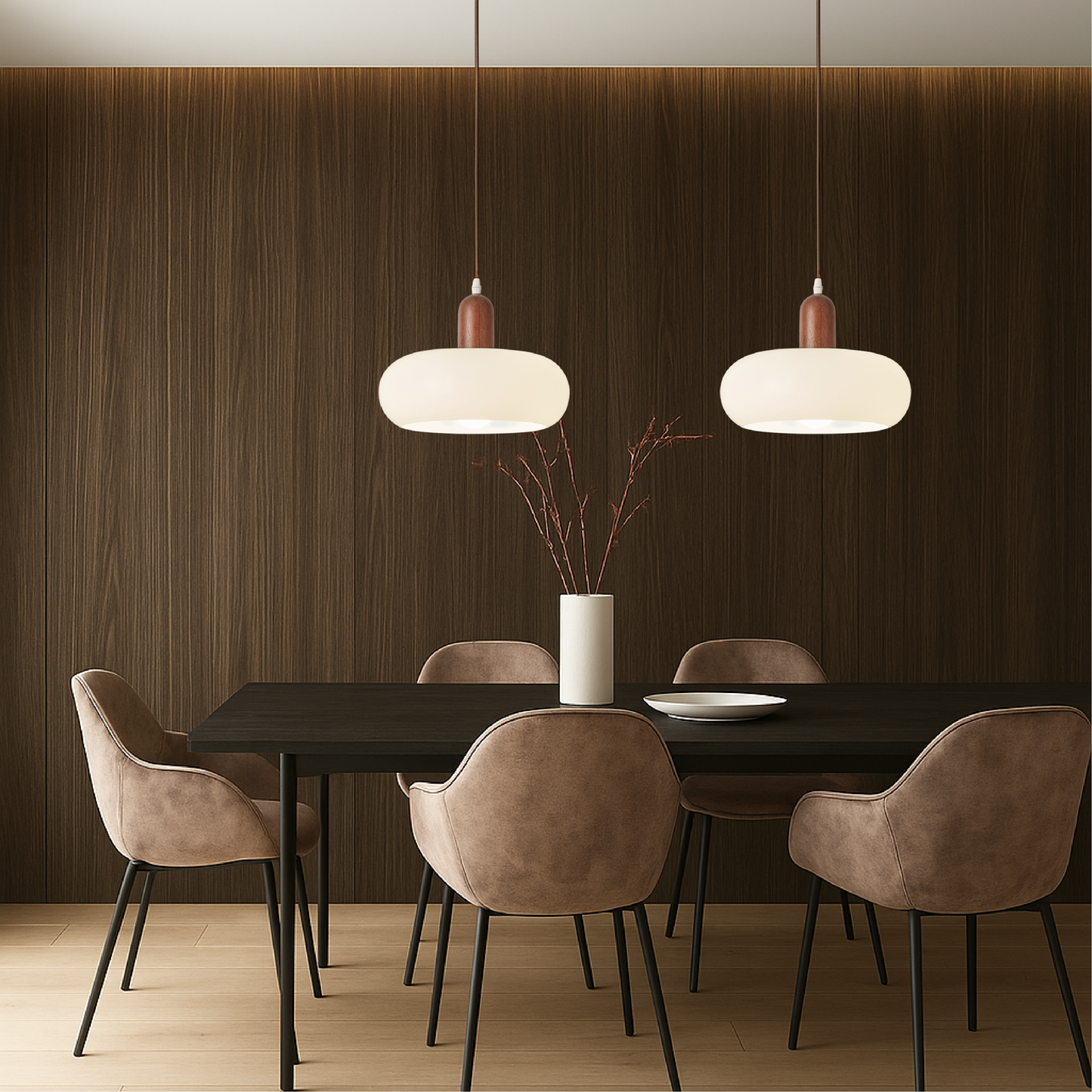 Aurique | Modern Scandinavian Cream Pendant Light