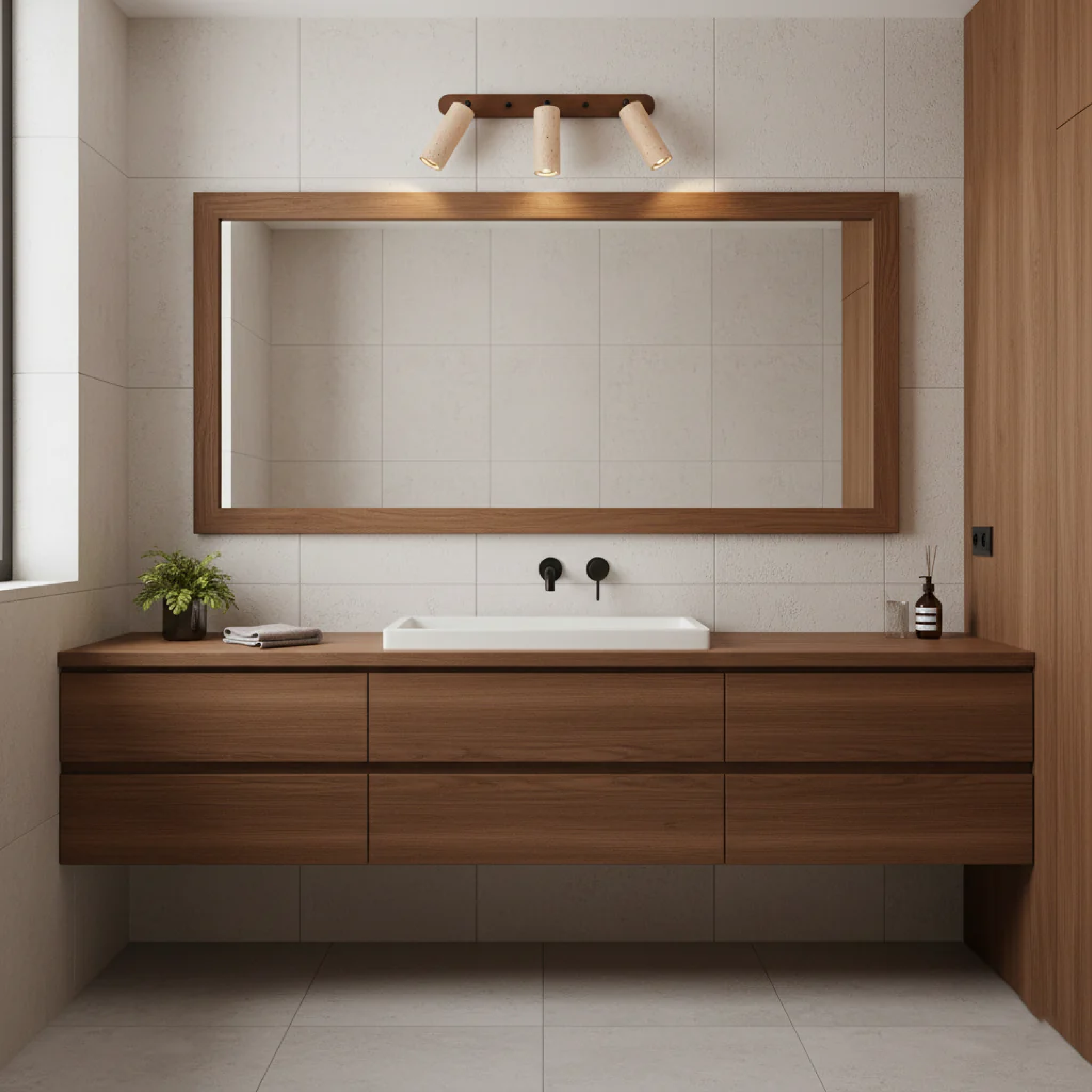 Aurivon | Retro Travertine Wall Lamp with Adjustable Swivel Design