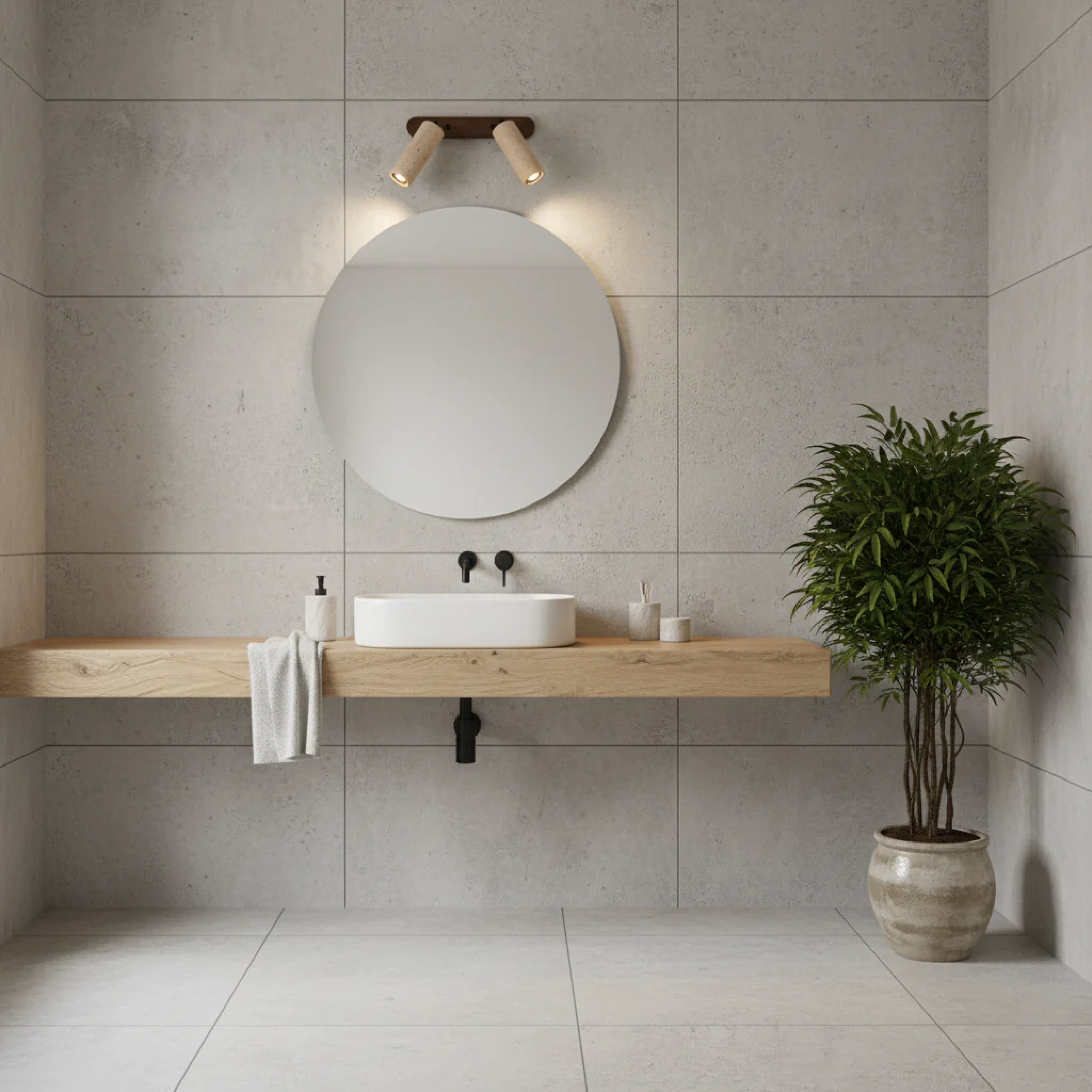 Aurivon | Retro Travertine Wall Lamp with Adjustable Swivel Design