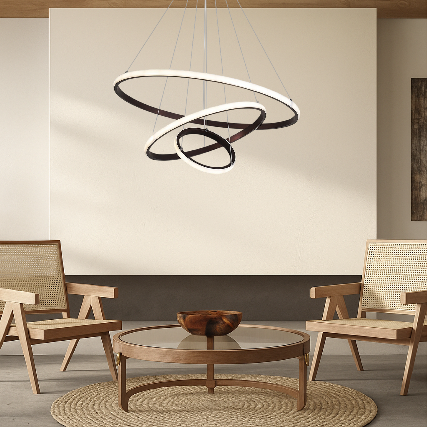 Aurovia | Luxury 3-Tier Chandelier Pendant Lamp for High Ceilings