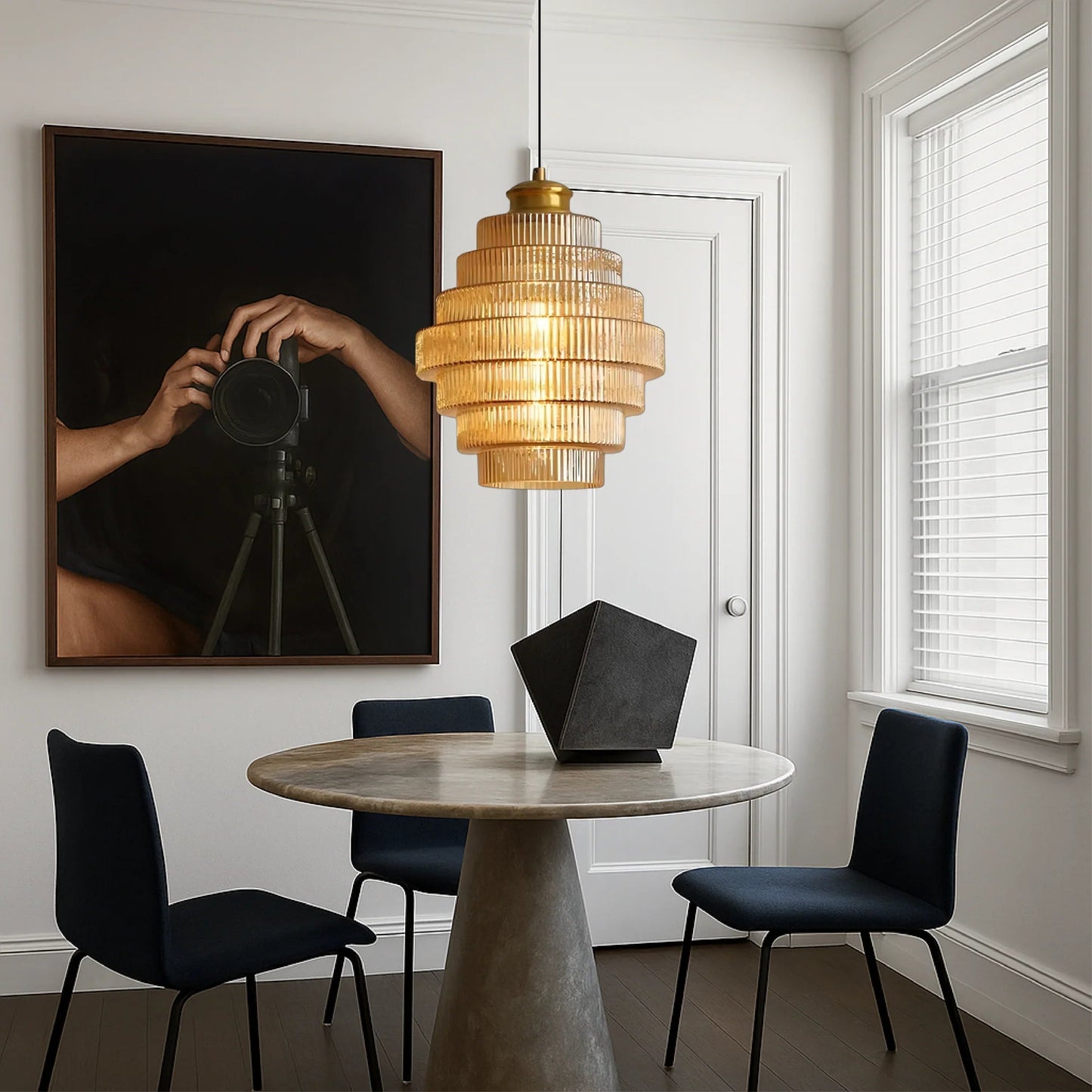 Auvra | Elegant Glass Pendant Lamp for Modern Home Interiors