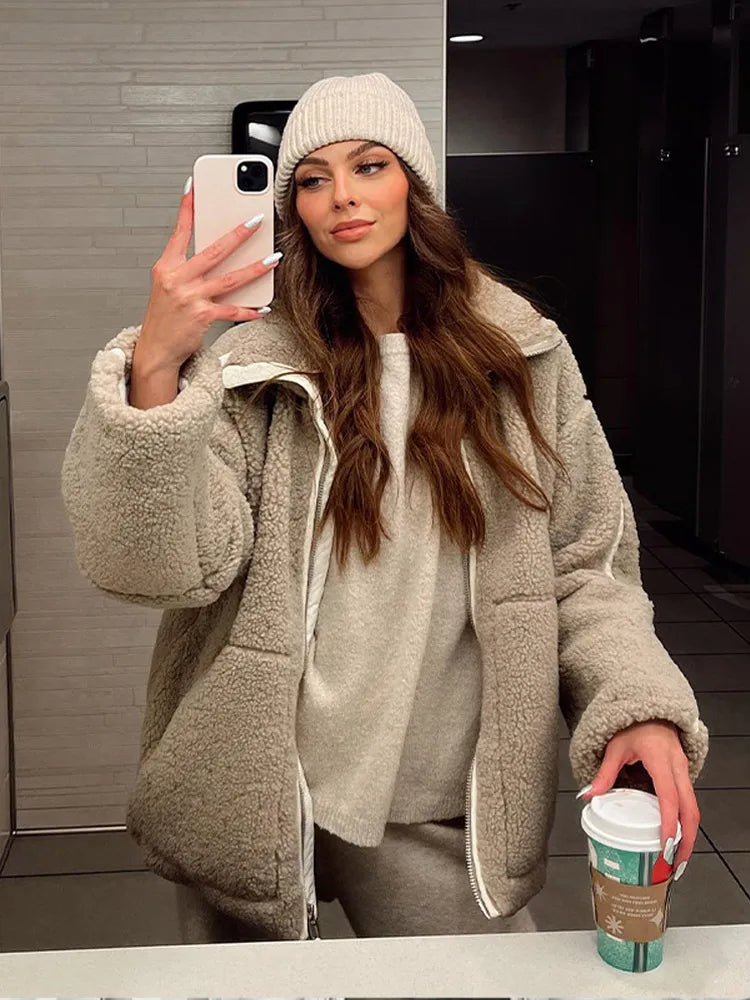 Nina | Stylish Relaxed Fleece Jacket for Women - Cozy & Comfortable