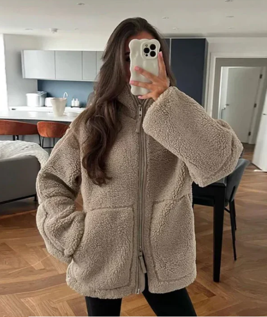 Nina | Stylish Relaxed Fleece Jacket for Women - Cozy & Comfortable