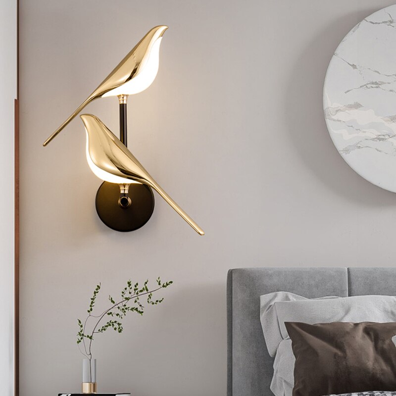 AvisLumina | Modern Elegance Wall Lamp in the Shape of Birds