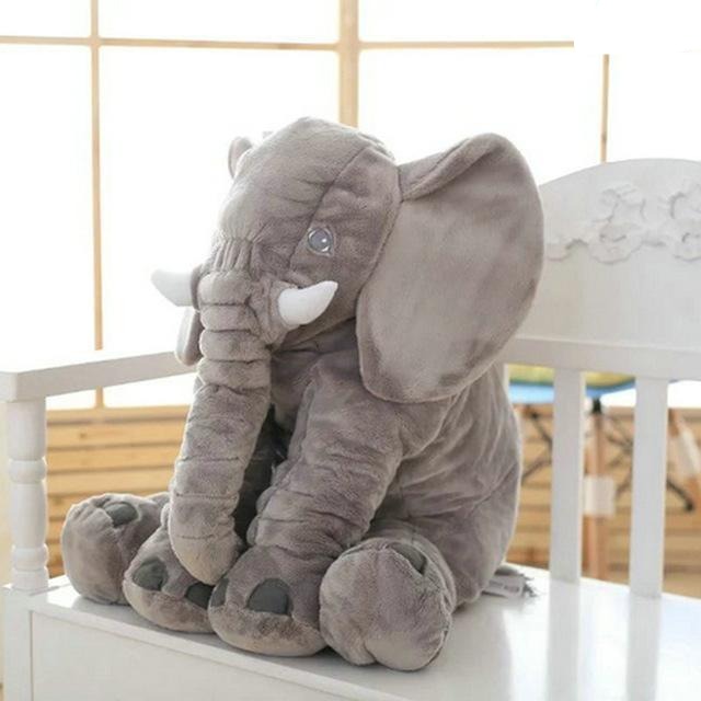 Soft Baby Elephant Plush Toy – Huggable Pillow for Comfort, Nap Time, and Early Learning