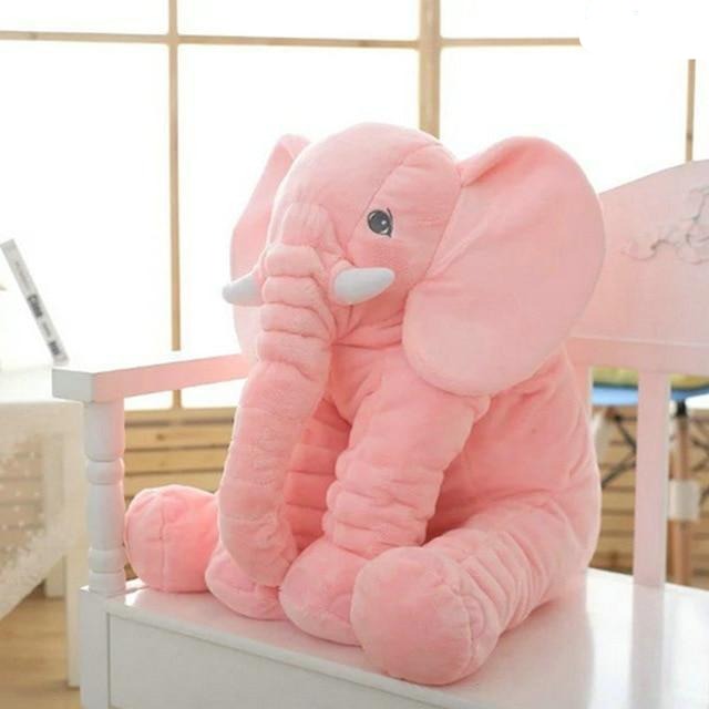 Soft Baby Elephant Plush Toy – Huggable Pillow for Comfort, Nap Time, and Early Learning