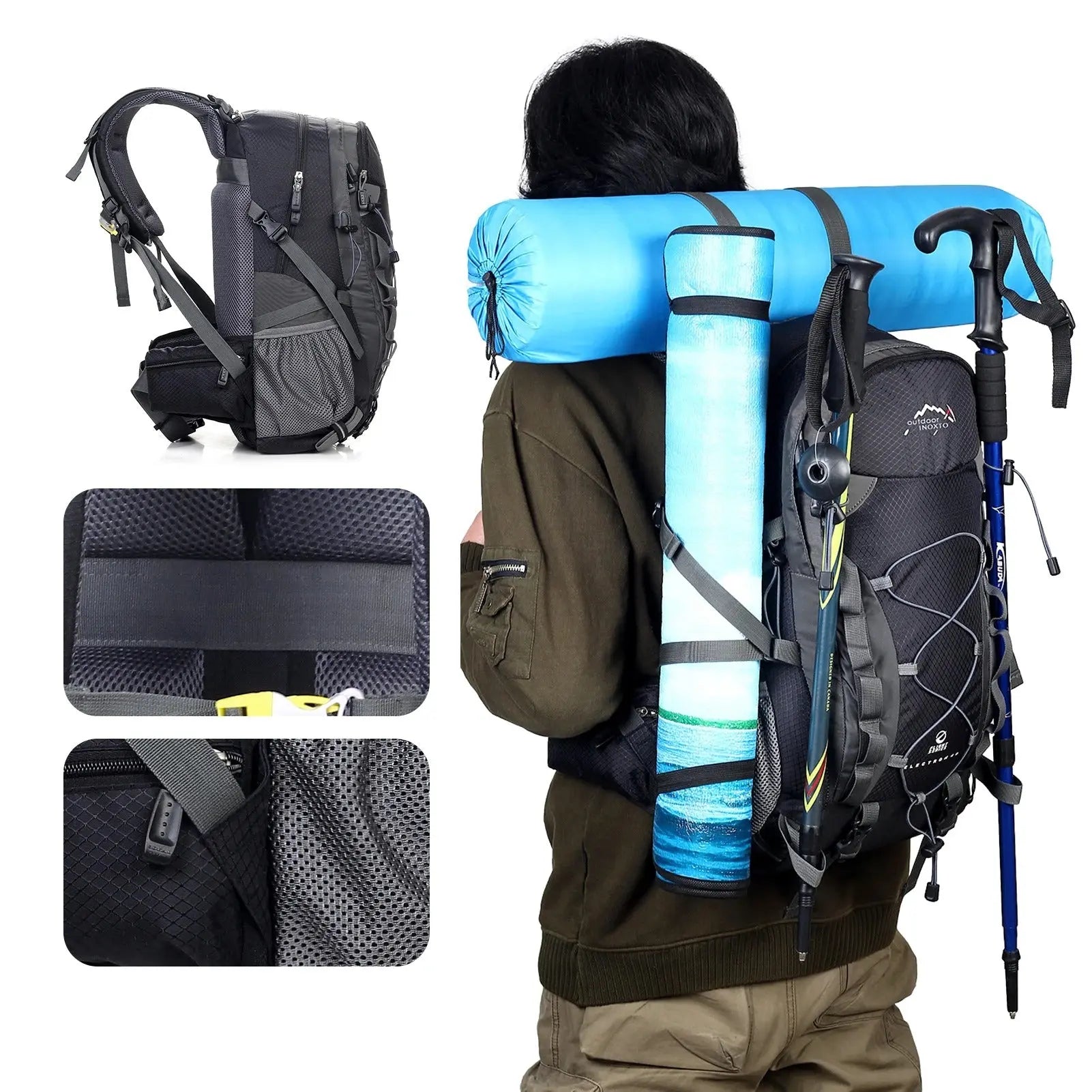 SummitGuard Pack – Lightweight & Water-Resistant Trekking Backpack for Enhanced Carrying Comfort