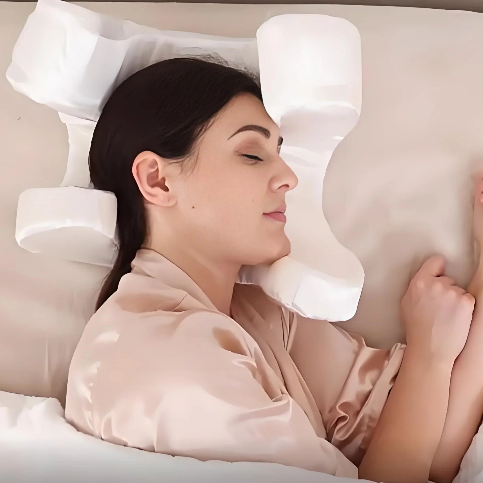 DreamAlign – Ergonomic Memory Foam Pillow for Side Sleepers