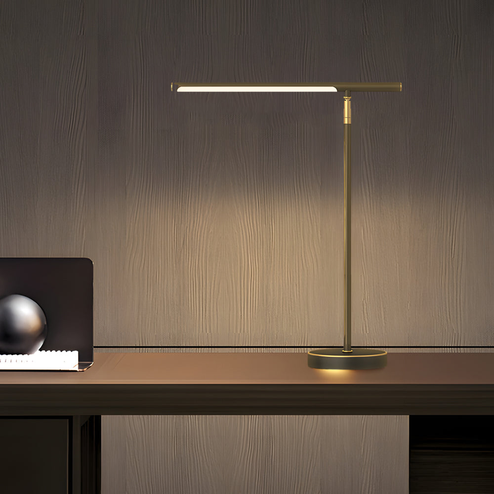 NovaBeam | Minimalist LED Desk Light with Elegant Brass Detailing