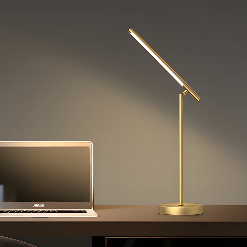 NovaBeam | Minimalist LED Desk Light with Elegant Brass Detailing