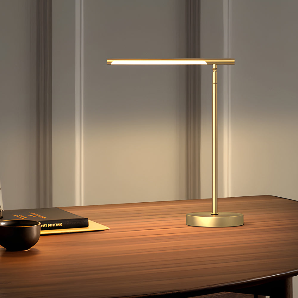 NovaBeam | Minimalist LED Desk Light with Elegant Brass Detailing