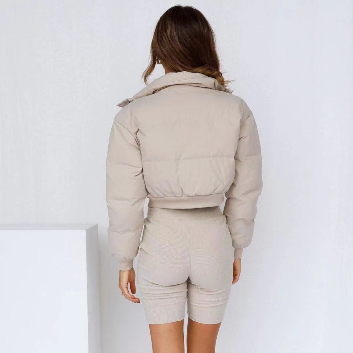 Brielle | Women’s Insulated Short Hooded Puffer Jacket for Cold Days