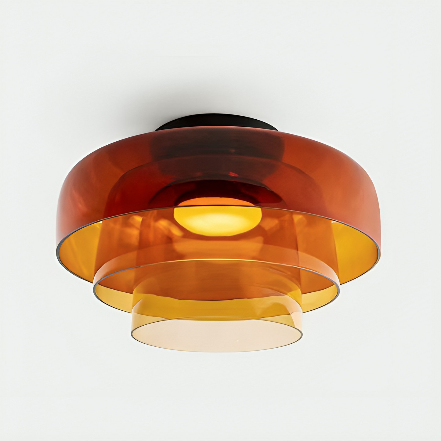 Brilora | Minimalist Scandinavian Bauhaus Glass Layered Pendant Lamp