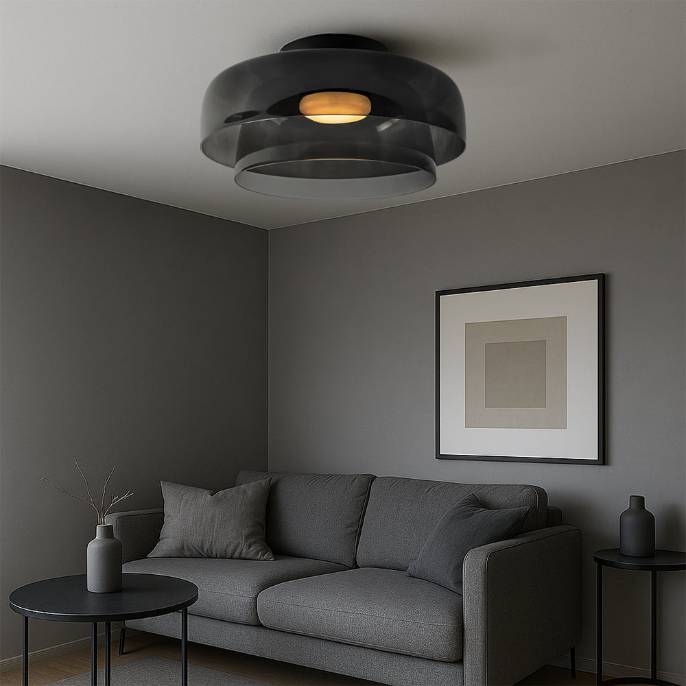 Brilora | Minimalist Scandinavian Bauhaus Glass Layered Pendant Lamp