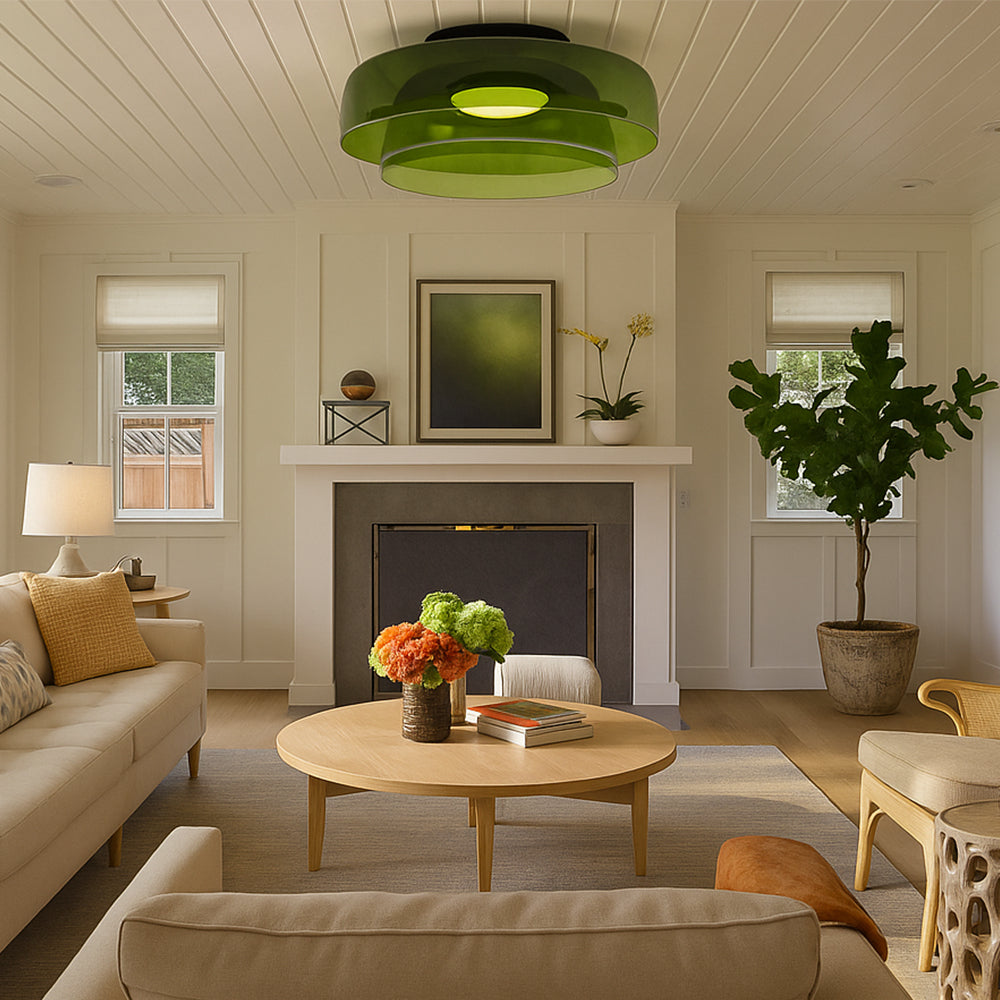 Brilora | Minimalist Scandinavian Bauhaus Glass Layered Pendant Lamp