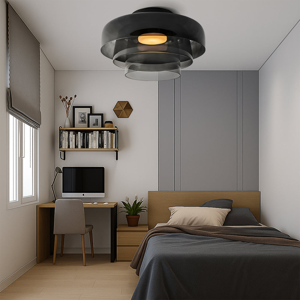 Brilora | Minimalist Scandinavian Bauhaus Glass Layered Pendant Lamp