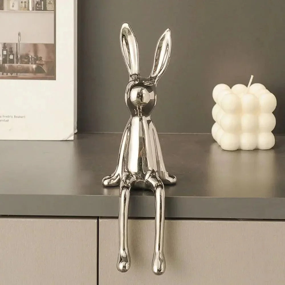 PoshBunny Decor – A stylish rabbit ornament for a chic and polished home decor.