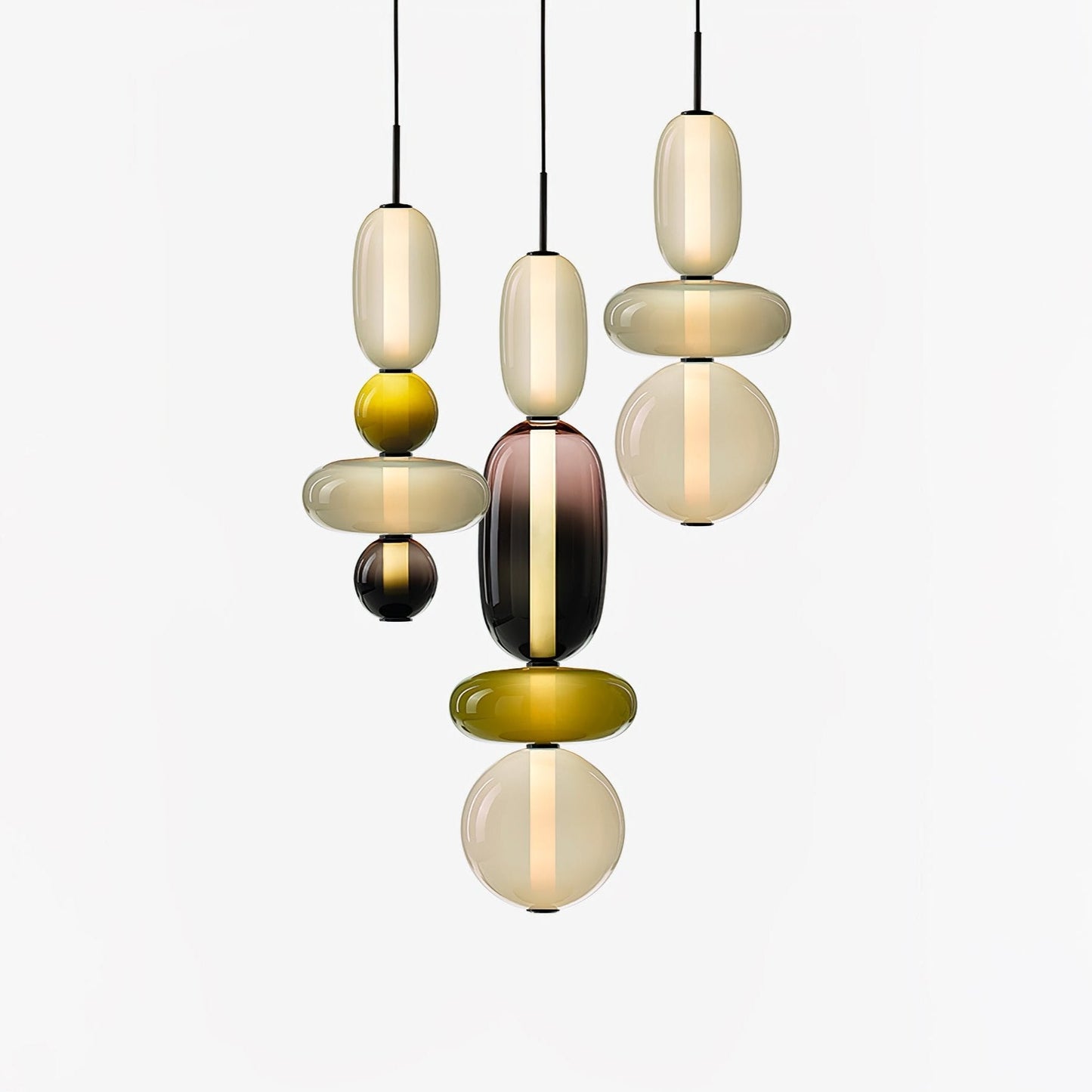 LumiClear – Elegant Glass Pendant with Transparent Brilliance