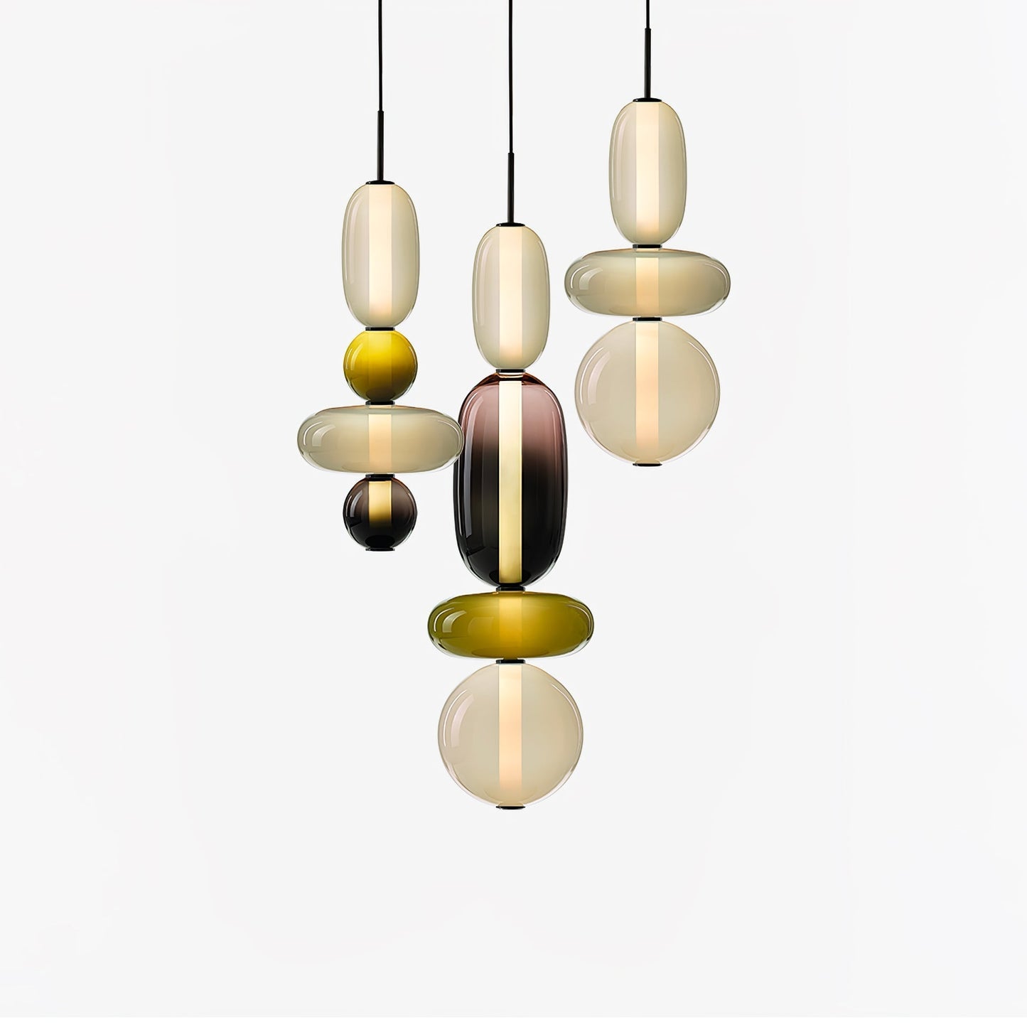LumiClear – Elegant Glass Pendant with Transparent Brilliance
