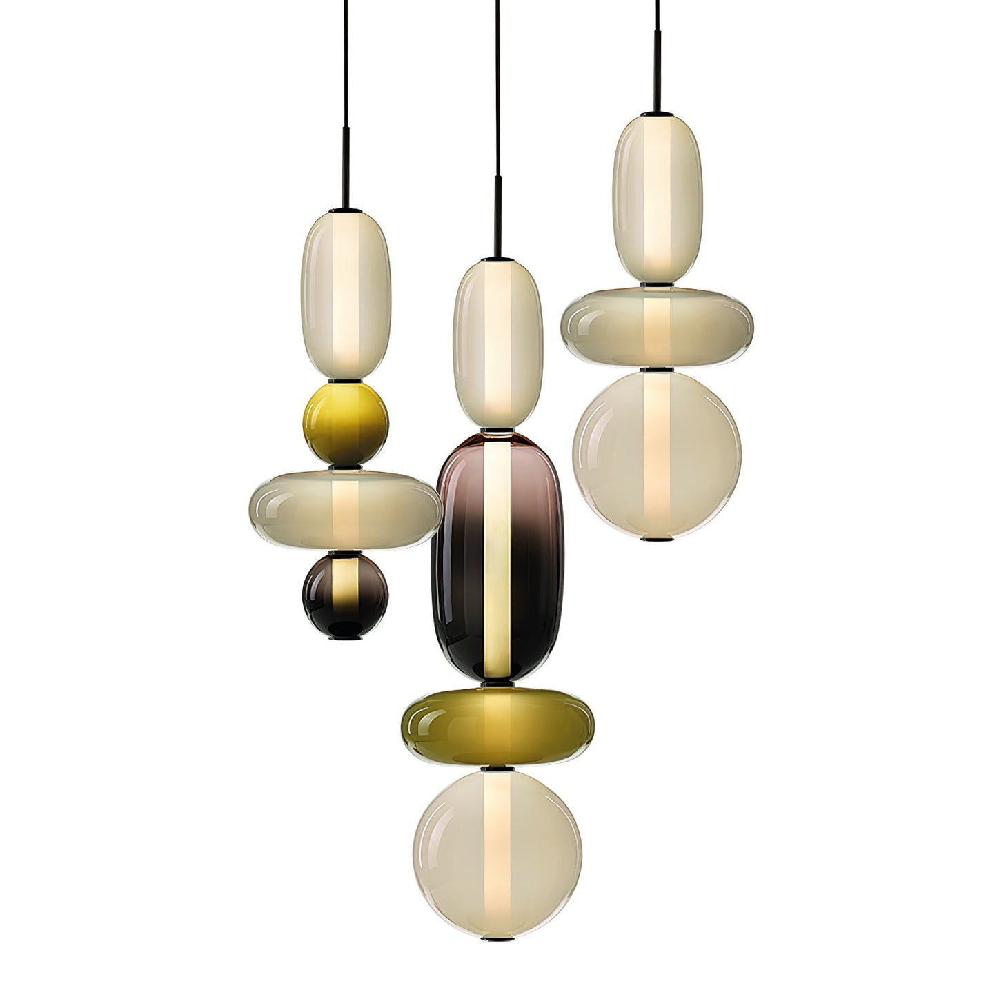 LumiClear – Elegant Glass Pendant with Transparent Brilliance