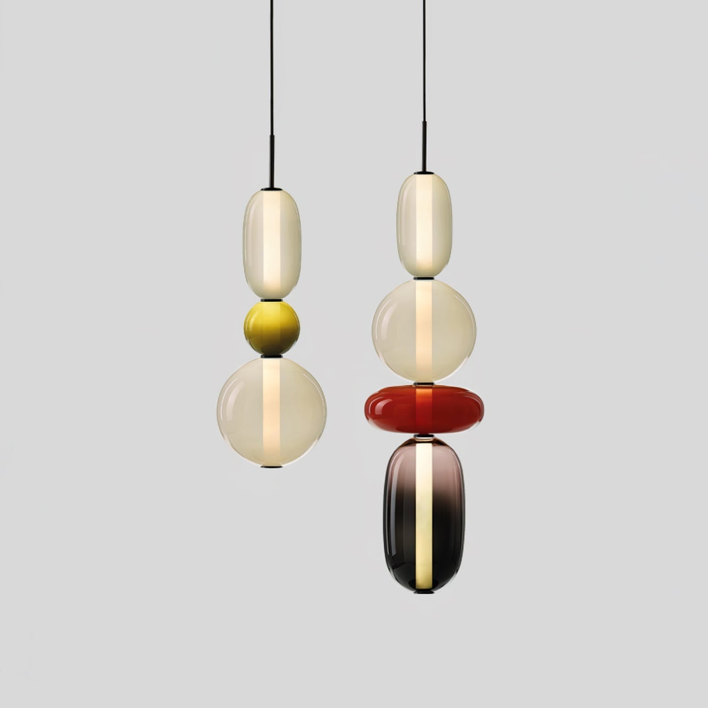 LumiClear – Elegant Glass Pendant with Transparent Brilliance