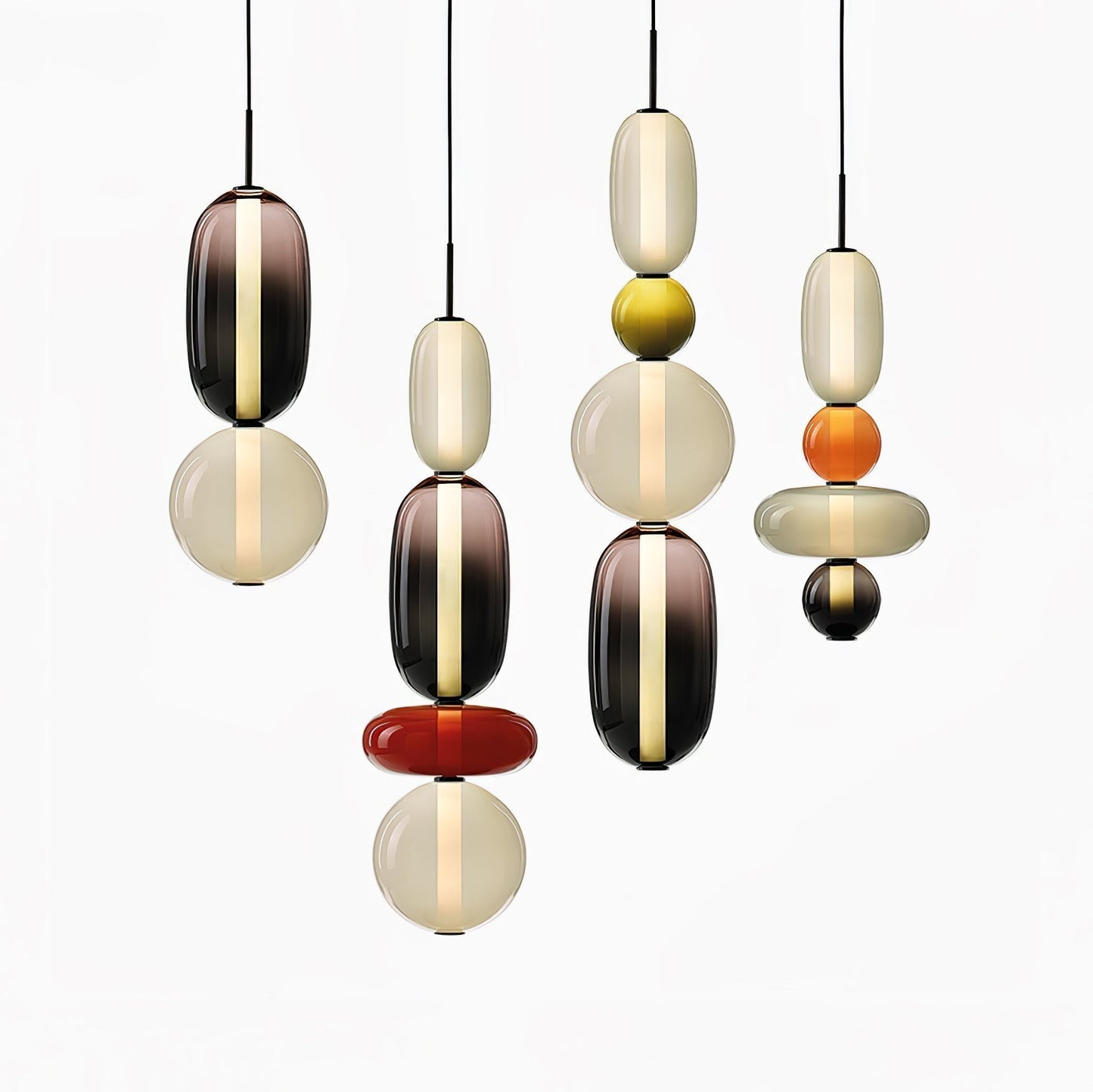 LumiClear – Elegant Glass Pendant with Transparent Brilliance