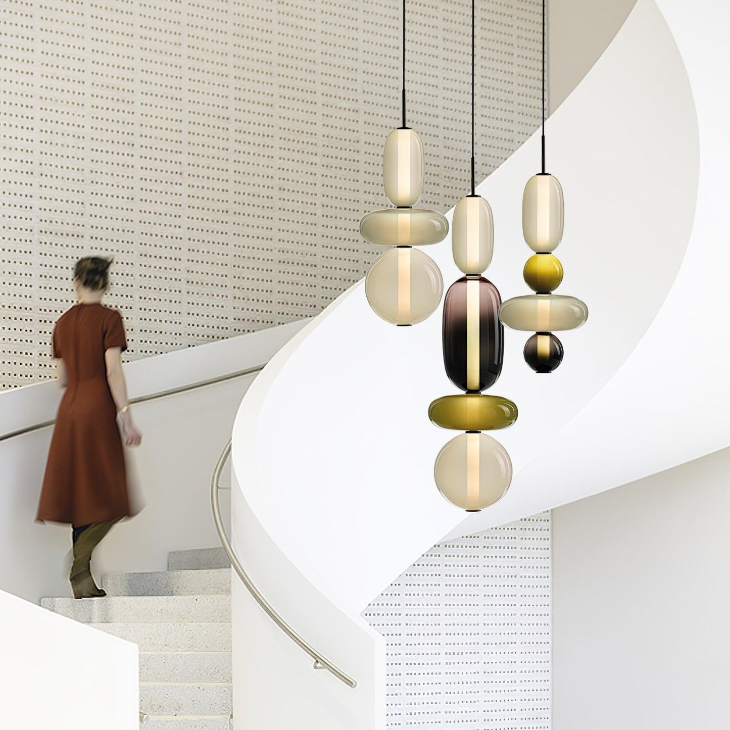 LumiClear – Elegant Glass Pendant with Transparent Brilliance