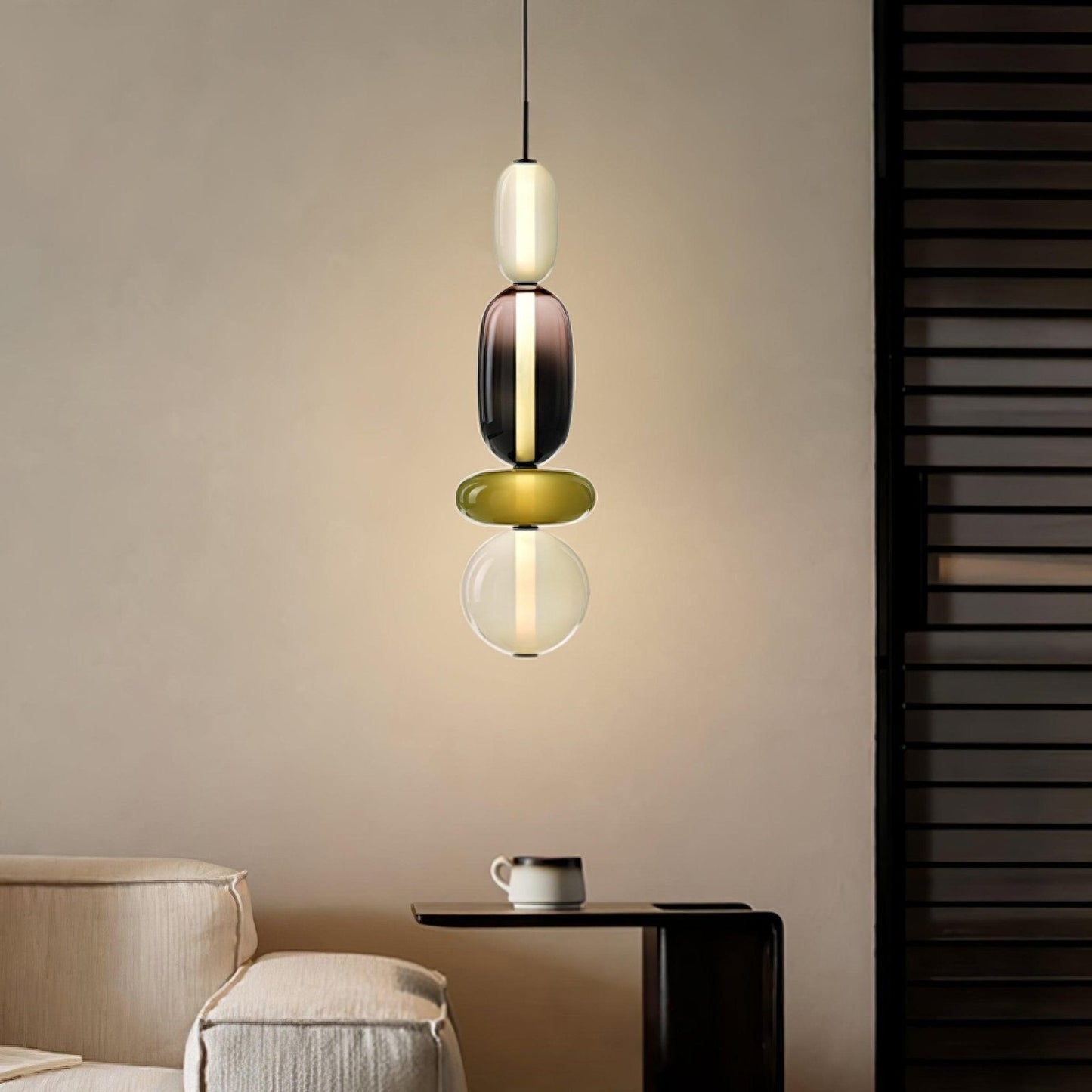 LumiClear – Elegant Glass Pendant with Transparent Brilliance
