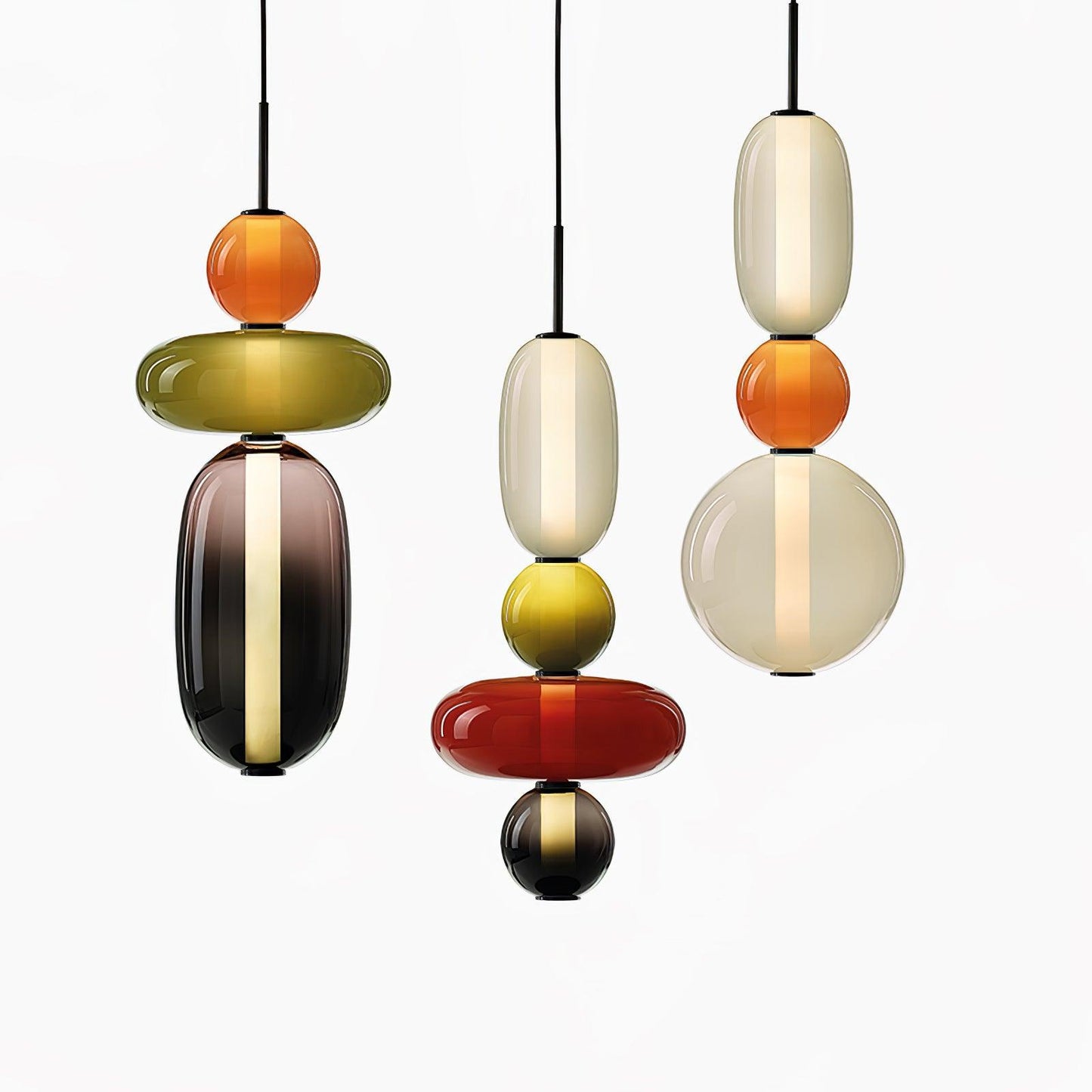 LumiClear – Elegant Glass Pendant with Transparent Brilliance