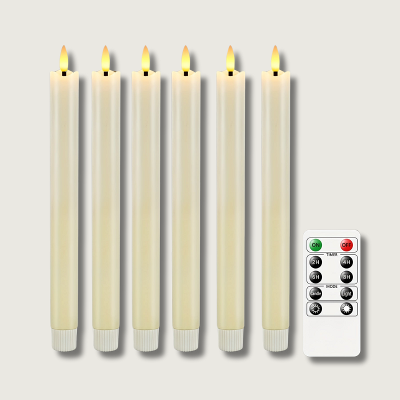 LumiCandle – Remote-Controlled LED Taper Candle Set for Stylish Events