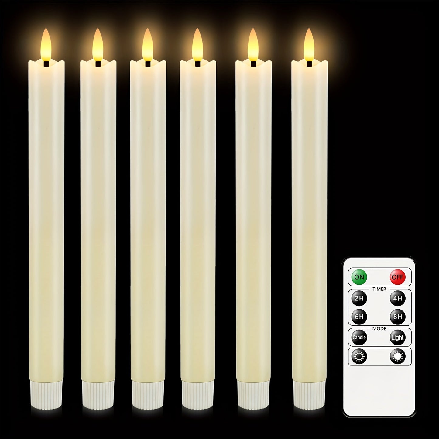 LumiCandle – Remote-Controlled LED Taper Candle Set for Stylish Events