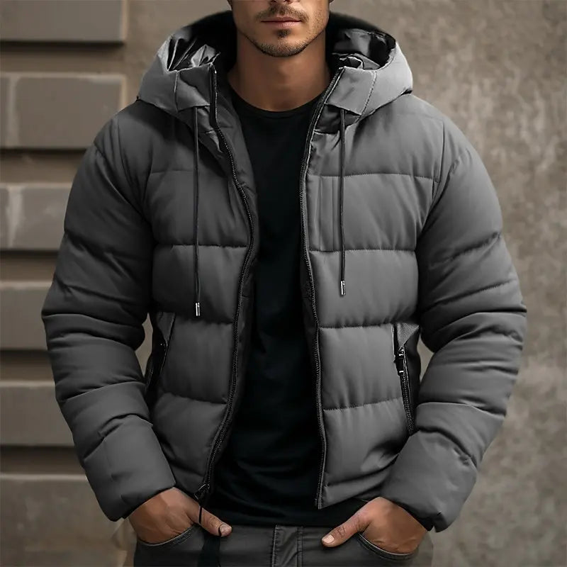 Carter | Men’s Quilted Winter Puffer Jacket for Outdoor Warmth