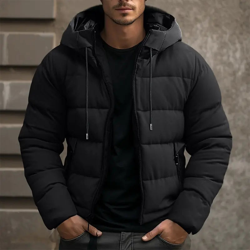 Carter | Men’s Quilted Winter Puffer Jacket for Outdoor Warmth